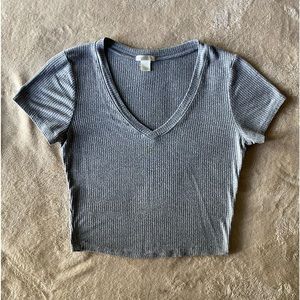 Bozzolo brand gray crop top.